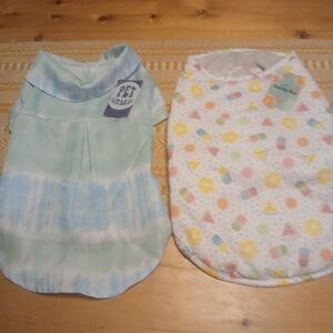 Two pieces Pet Apparel Size M.  Cooling Vest/Tie Dye Dress.  NWT